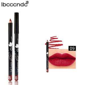 Brand Professional Matte Lipliner Pencil Long Lasting Waterproof Nude Lip Liner Matt Lipstick Liner Pencil Batom Makeup Set