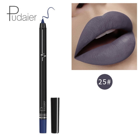 Pudaier Brand Lip Pencils Matte Lipliner Pencil Makeup Lips 2018 Matte Lipstick Long Lasting Waterproof Lip liner Pencils Tools