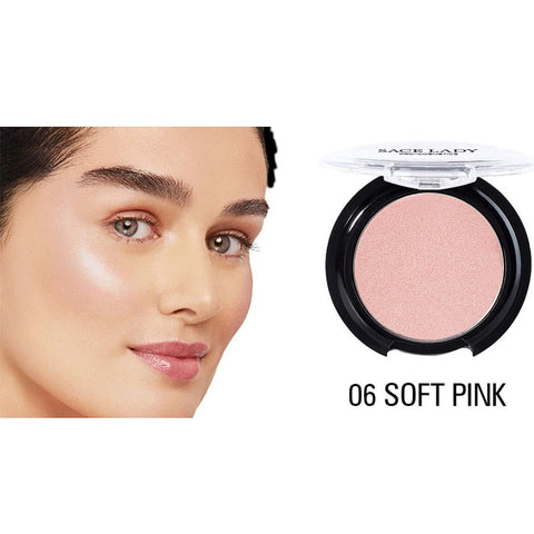 SACE LADY 6 Colors Face Blusher Powder Makeup Cheek Face Base Blusher Texture Baked Mineral Natural Blusher Palette