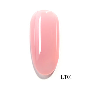 1pcs Translucent Nail Gel Polish Semi Permanent Primer Red Hybrid Top Coat Base Coat Soak Off Lacquer Nail Art Varnish TRLT01-06