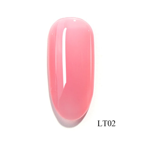 1pcs Translucent Nail Gel Polish Semi Permanent Primer Red Hybrid Top Coat Base Coat Soak Off Lacquer Nail Art Varnish TRLT01-06