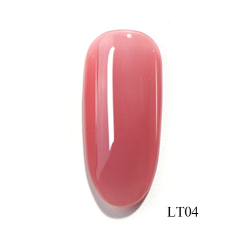 1pcs Translucent Nail Gel Polish Semi Permanent Primer Red Hybrid Top Coat Base Coat Soak Off Lacquer Nail Art Varnish TRLT01-06