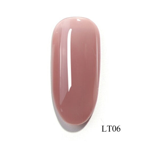 1pcs Translucent Nail Gel Polish Semi Permanent Primer Red Hybrid Top Coat Base Coat Soak Off Lacquer Nail Art Varnish TRLT01-06