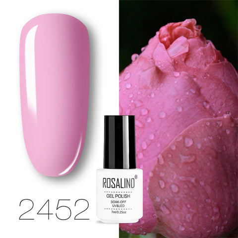 ROSALIND Nail Gel Polish Set For Nails Manicure Semi Permanent Hybrid Base Top Base Coat Dazzling Glitter Gel Varnish Lacquer