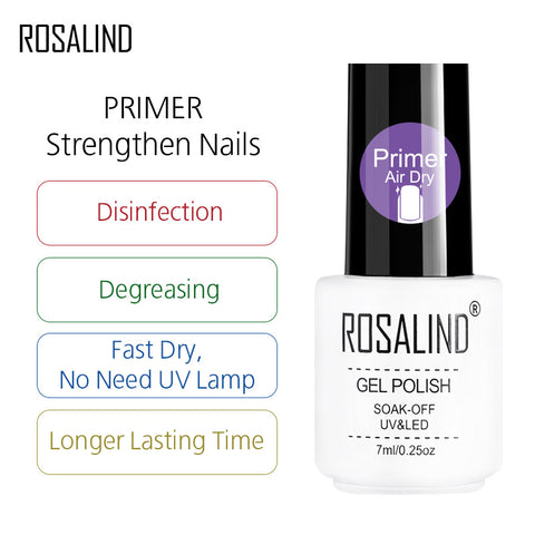 ROSALIND Nail Gel Polish Set For Nails Manicure Semi Permanent Hybrid Base Top Base Coat Dazzling Glitter Gel Varnish Lacquer