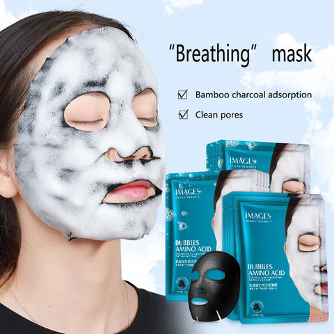 1pcs Original Korean Skin Care Moisture Face Bubble Mask Facial Mask Amino Acid 25g Whitening Deep Purifying Charcoal O2