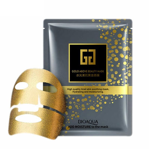 24K Gold Collagen Face Mask Crystal Gold Collagen Facial Masks Moisturizing whitening Anti-aging Skin Care Korean Cosmenics mask