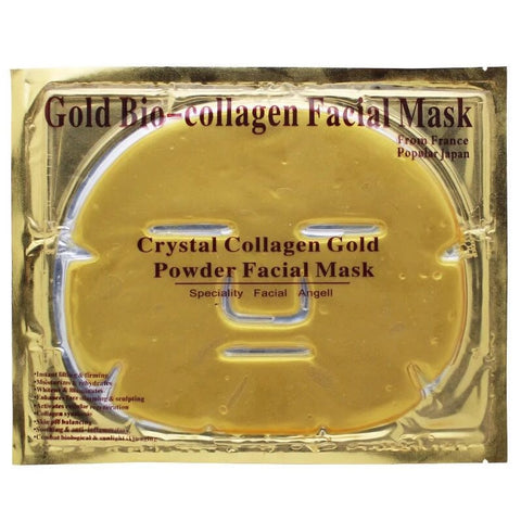 24K Gold Collagen Face Mask Crystal Gold Collagen Facial Masks Moisturizing whitening Anti-aging Skin Care Korean Cosmenics mask