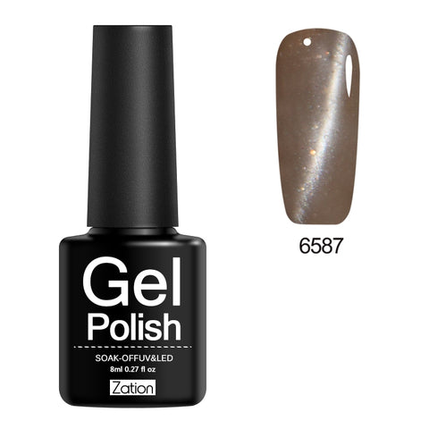 Zation Cat Eye Nail Gel Polish Shining Colorful Glue Nail Art Semi Permanent Magnetic Enamel Gel Nail Lacquer Varnish