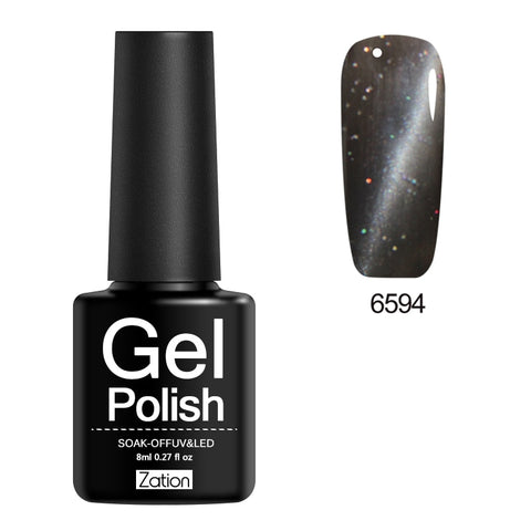 Zation Cat Eye Nail Gel Polish Shining Colorful Glue Nail Art Semi Permanent Magnetic Enamel Gel Nail Lacquer Varnish