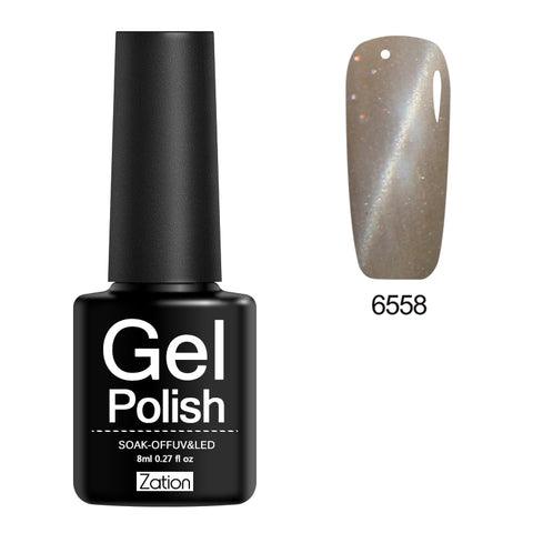 Zation Cat Eye Nail Gel Polish Shining Colorful Glue Nail Art Semi Permanent Magnetic Enamel Gel Nail Lacquer Varnish