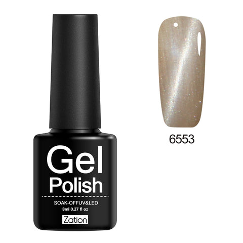 Zation Cat Eye Nail Gel Polish Shining Colorful Glue Nail Art Semi Permanent Magnetic Enamel Gel Nail Lacquer Varnish