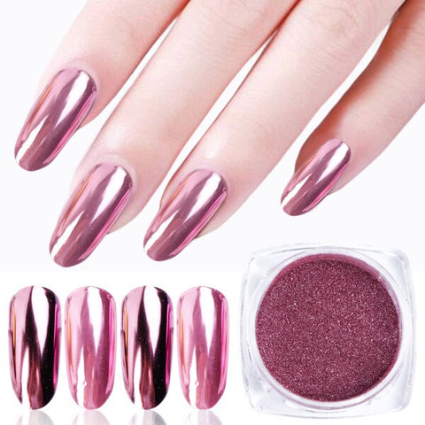 0.2g Chrome Nail Glitter Powder Magic Mirror Aurora Effect Dip Pigments Manicure Polishing Pearl Dust Nail Decor LAJC01-12-3