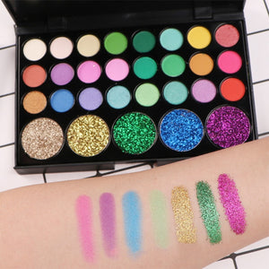 29 Color Eye Shadow Palette Glitter Waterproof Long-lasting Make Up Pressed Pigment Professional Makeup Matte Eyeshadow Pallete