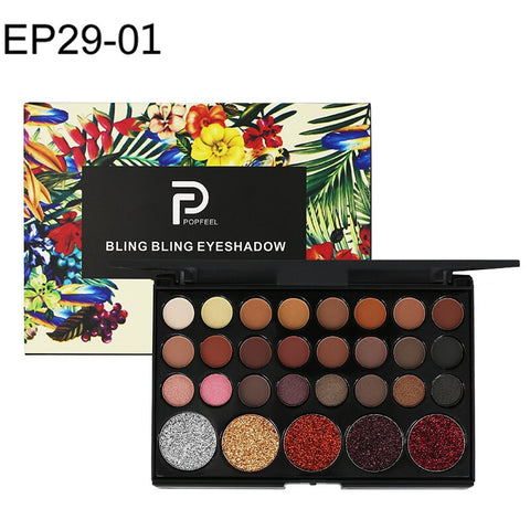 29 Color Eye Shadow Palette Glitter Waterproof Long-lasting Make Up Pressed Pigment Professional Makeup Matte Eyeshadow Pallete