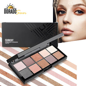 Doradosun 10 Color Dumb Eyeshadow Pallete Makeup Bead Eye Shadow Glitters Make Up Plate