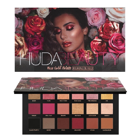 Hudas Beauty Glazed Eyeshadow Pallete 18 Color Nude Matte Pink Professional Eye Make-up Pallet Hudamoji Shadows Pigment Palette