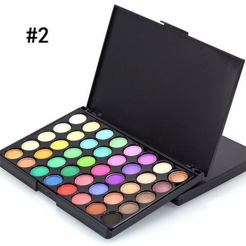 40 Color Matte Eyeshadow Palette Earth Color Shimmer Glitter Earth Eye Shadow Power Set Cosmetic Makeup Tools Make Up