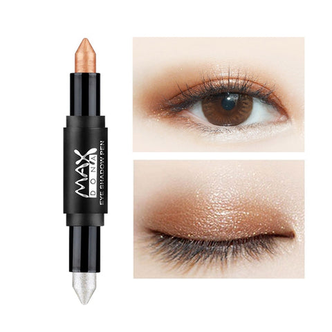 New Hot Double-end Shimmer Eyeshadow Pencils for Women Eyes Face Brighten White Glitter Highlighters Eye Shadow Make Up