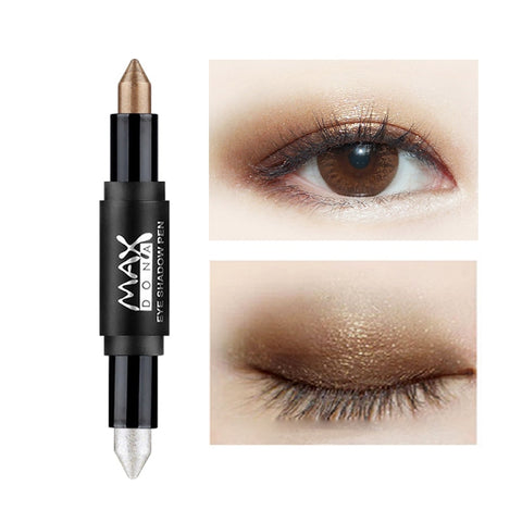 New Hot Double-end Shimmer Eyeshadow Pencils for Women Eyes Face Brighten White Glitter Highlighters Eye Shadow Make Up