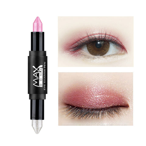 New Hot Double-end Shimmer Eyeshadow Pencils for Women Eyes Face Brighten White Glitter Highlighters Eye Shadow Make Up