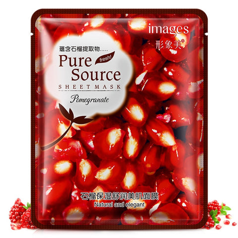 Lavender korean face mask acne Aloe Moisturizing Oil-control mask for face Cherry pomegranate Acne Treatment Facial skin care