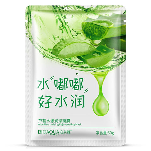 BIOAQUA Aloe Vera/Red / Collagen Mask Anti-aging Moisturizing Whitening Facial Mask Beauty Face Care skin care