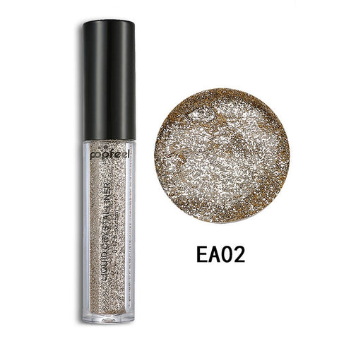 Eyes Makeup Glitter & Shimmer Liquid Diamond Make up Pearly Shinning Cream for Eye Shadow Eyeliner Long-lasting Eye Liner Shadow