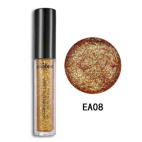 Eyes Makeup Glitter & Shimmer Liquid Diamond Make up Pearly Shinning Cream for Eye Shadow Eyeliner Long-lasting Eye Liner Shadow