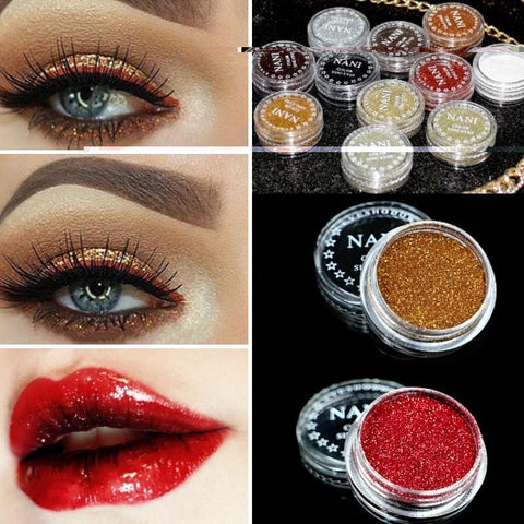 24 Colors Glitter Shimmer Powder Eyes Lip Face Body Makeup Monochrome Eyes Powder Long-wearing Shining Women Makeup