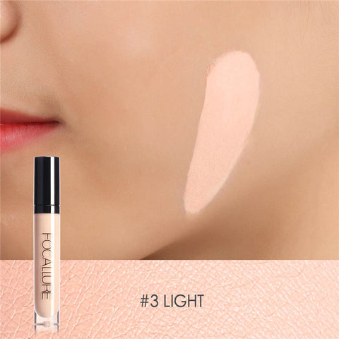 FOCALLURE Matte Liquid Foundation Concealer Full Cover Blemish Freckle Acne Pores Face Base Makeup Concealer Cosmetis 7 Colors