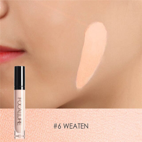 FOCALLURE Matte Liquid Foundation Concealer Full Cover Blemish Freckle Acne Pores Face Base Makeup Concealer Cosmetis 7 Colors