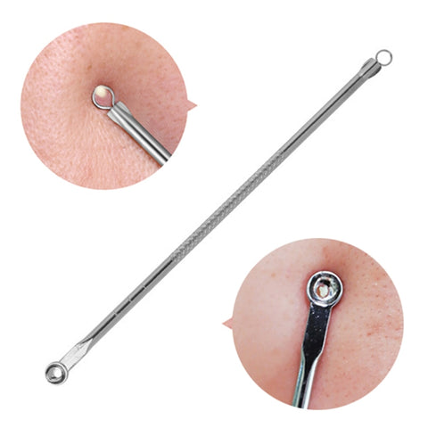 1pcs Silver Blackhead Comedone Acne Pimple Blemish Extractor Remover Stainless Needles Remove Tools Face Skin Care Pore Cleaner