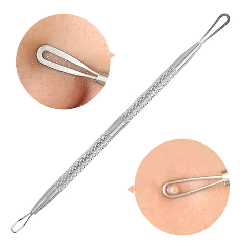 1pcs Silver Blackhead Comedone Acne Pimple Blemish Extractor Remover Stainless Needles Remove Tools Face Skin Care Pore Cleaner