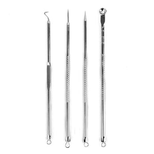 1pcs Silver Blackhead Comedone Acne Pimple Blemish Extractor Remover Stainless Needles Remove Tools Face Skin Care Pore Cleaner