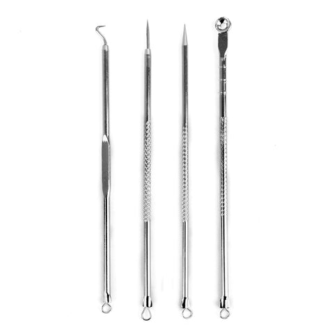 1pcs Silver Blackhead Comedone Acne Pimple Blemish Extractor Remover Stainless Needles Remove Tools Face Skin Care Pore Cleaner