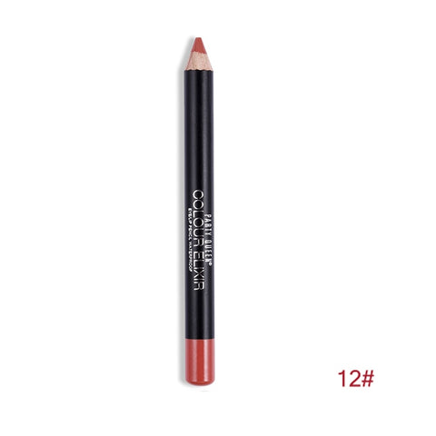 1 pcs Multicolor Party Queen Lip Liner Pencil Functional Eyebrow Eye Lip Makeup Waterproof Colorful Cosmetic Lipliner Pen