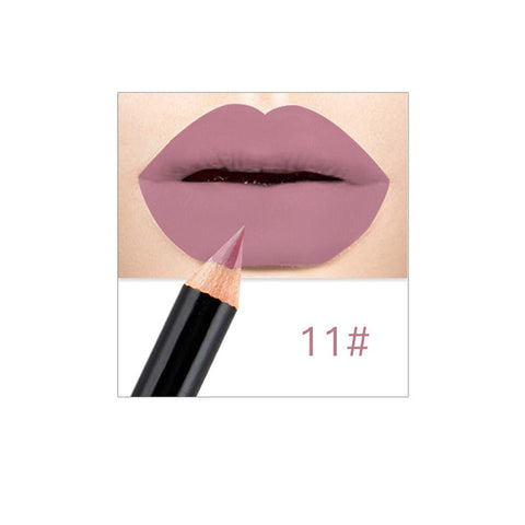 12 Colors Matte Lip Liner Lipstick Pen Waterproof Long Lasting Pigments No Blooming Smooth Lipsticks Pencil Lips Contour Makeup