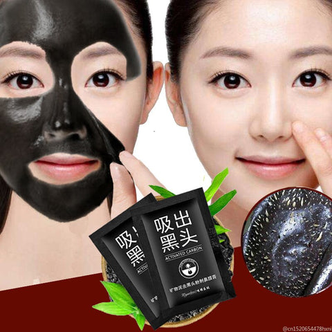 1Pcs 3 Type Black Mineral Mud Blackhead Remove Peel Off Facial Masks Deep Cleansing Purifying Bamboo Charcoal Face Masks TSLM1