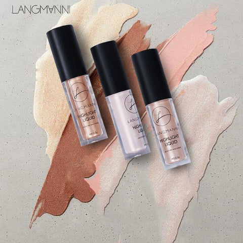 LANGMANNI Makeup Face Glow Liquid Highlighter Contouring Makeup Face Brightener Concealer Primer Base Bronzer Contour Cosmetic