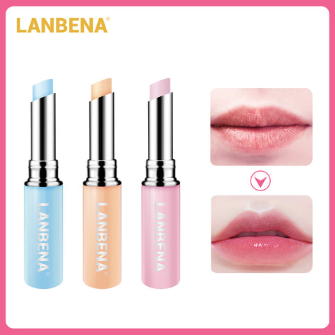 LANBENA Lip Balm Chameleon Rose Hyaluronic Acid Lips Plumper Moisturizing Nourishing Lip Care Lip Lines Natural Extract Lipstick