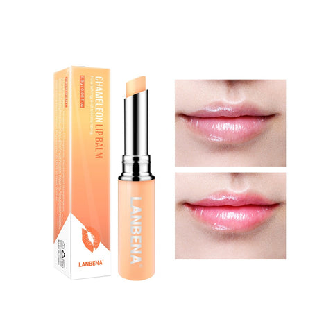 LANBENA Lip Balm Chameleon Rose Hyaluronic Acid Lips Plumper Moisturizing Nourishing Lip Care Lip Lines Natural Extract Lipstick