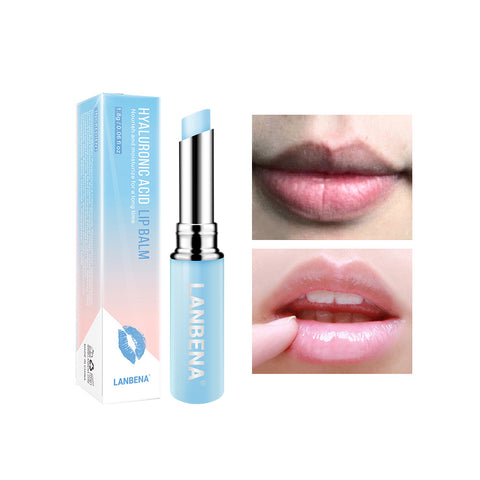 LANBENA Lip Balm Chameleon Rose Hyaluronic Acid Lips Plumper Moisturizing Nourishing Lip Care Lip Lines Natural Extract Lipstick