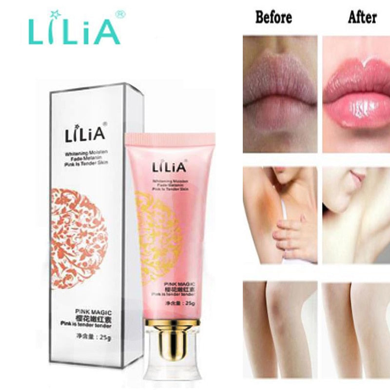 LILIA Cherry  Intimate Bleaching Cherry Pinkish Cream Pink Whitening Nipple Underarm Vagina Lip Private Part Makeup Cosmetics