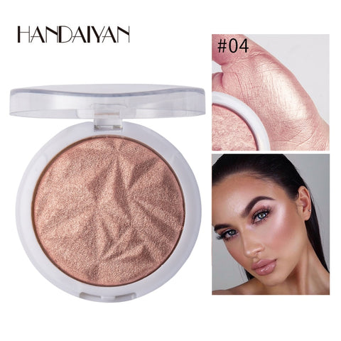 Shimmer Powder Highlighter Palette Glow Kit 6 Colors Base Illuminator Highlight Beauty Face Makeup Contour Golden Bronzer