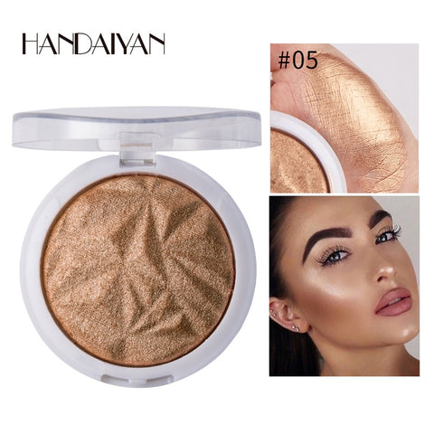 Shimmer Powder Highlighter Palette Glow Kit 6 Colors Base Illuminator Highlight Beauty Face Makeup Contour Golden Bronzer