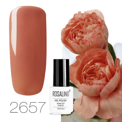 ROSALIND Gel Nail Polish Hybrid Varnishes All For Manicure Nails Art Semi Permanent UV Led Gel Polish Nail Design Base Top Coat