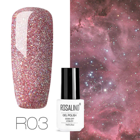 ROSALIND Gel Nail Polish Hybrid Varnishes All For Manicure Nails Art Semi Permanent UV Led Gel Polish Nail Design Base Top Coat