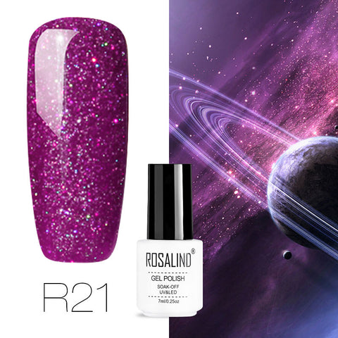 ROSALIND Gel Nail Polish Hybrid Varnishes All For Manicure Nails Art Semi Permanent UV Led Gel Polish Nail Design Base Top Coat