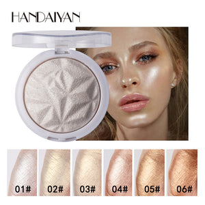 6 Color Highlighter Facial Bronzers Palette Makeup Glow Face Contour Shimmer Powder Illuminator Highlight Cosmetics TSLM2